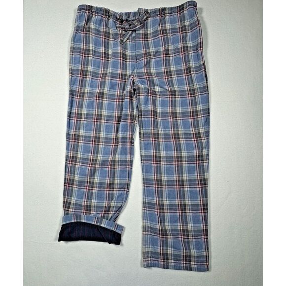 Brooks Brothers Flannel Pajama Set Men's XL Blue Plaid Top Bottom Classic Dad - Picture 8 of 13
